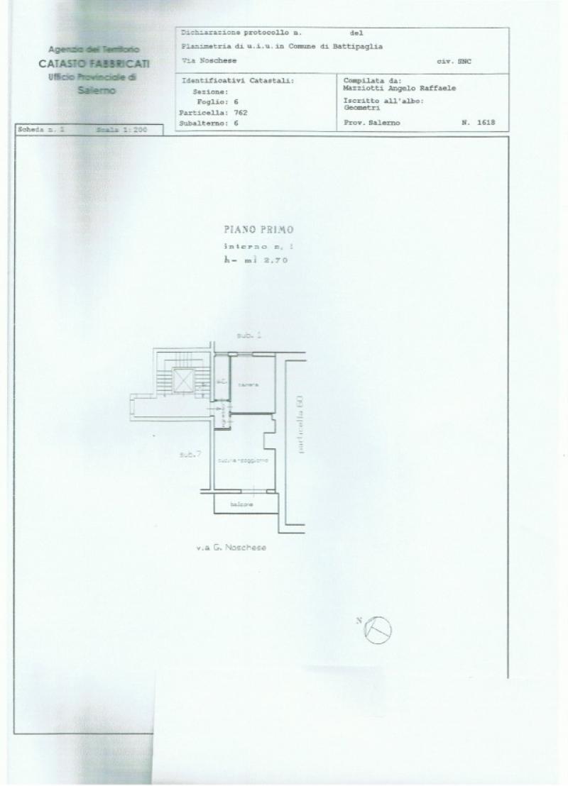 appart. nuova costruz. 60mq con garage, loc.tà santa lucia-battipaglia