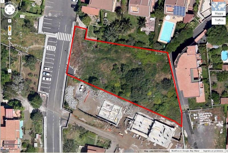 vendo terreno edificabile a sant agata li battiati 2000 mq