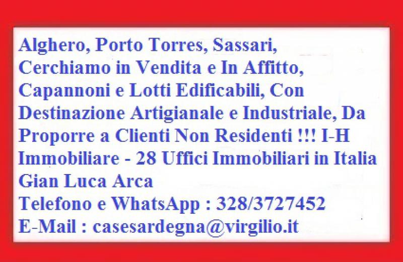 alghero cercoin vendita capannoni x clienti non residenti !!!